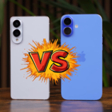 Galaxy S25 Edge i iPhone 16 Plus mają podobne wymiary z wyjątkiem grubości. (Źródło obrazu: Versus na YouTube)