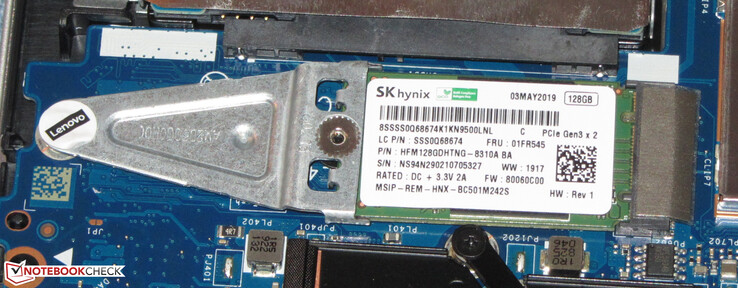 An SSD serves as system drive.