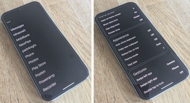 The app drawer will let you hide apps that you need, but don't use, and the launcher settings will let you customise how your home screen appears (Image Source: Notebookcheck)