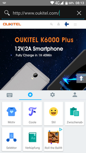 Oukitel K6000 Plus - access on cache and cursor behavior