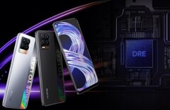 The Realme 8 is expected to be able to access up to 2 GB of additional virtual RAM with the DRE feature. (Image source: Realme - edited)