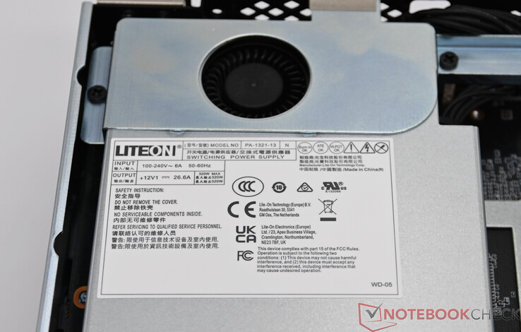 Minisforum MS-S1 Max with internal power supply unit (12 V, 26.6 A)