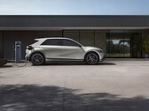 The Hyundai Ioniq 5 charging in front of a building (Image source: Hyundai Motor Group via Unsplash; cropped)