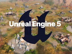 Unreal Engine 5 logo seen on Age of Empires 4 map (Image source: Xbox Gaming, Epic Games with edits)