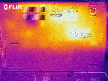 Thermal image under load - bottom