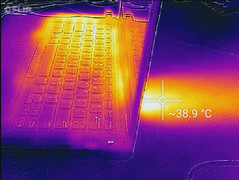 Thermal profile, max load, side