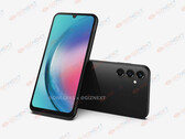 A "Galaxy A25 5G" render. (Source: OnLeaks x Giznext)