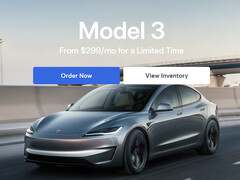 The Model 3 lease now starts from $299/month. (Image source: Tesla)