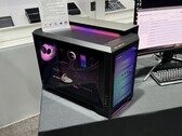 MSI's upcoming RTX 50-powered MEG Vision X AI PC features a built-in display. (Image source: Cowcotland)