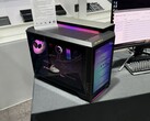 MSI's upcoming RTX 50-powered MEG Vision X AI PC features a built-in display. (Image source: Cowcotland)
