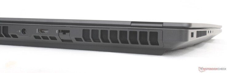Rear: AC adapter, HDMI 2.1, RJ-45 (2.5 Gbps)