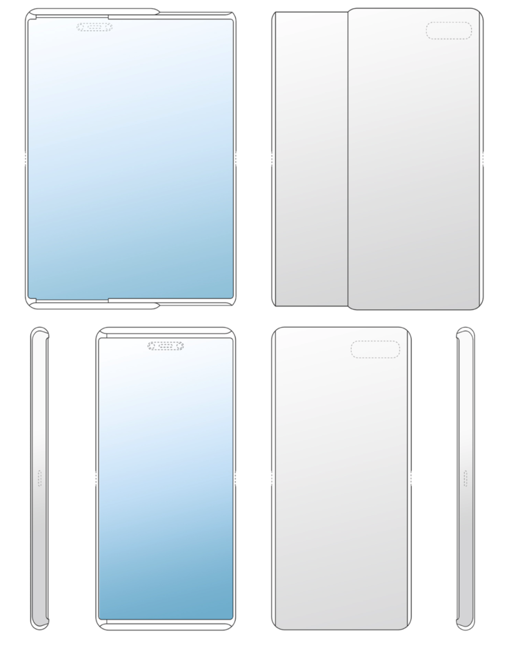 Refined sketches of the Samsung patent in question. (Source: Lets Go Digital)