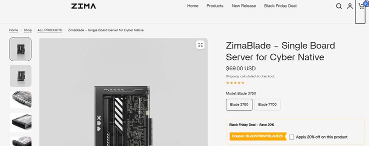 20 percent off the ZimaBlade