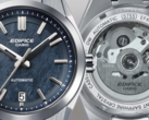 Pictured - the Casio EFK-100D-2A with a blue textured dial and the see-through back for the sake of the mechanical movement. (Image source: Casio)
