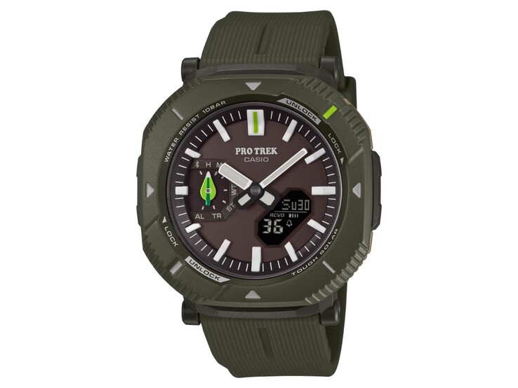 The Casio Pro Trek x The Nature Conservation Society of Japan x Pickles the Frog PRJ-B001NJ-3 watch