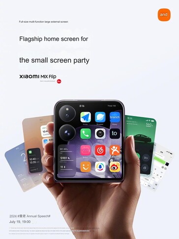 The cover display (Image source: Xiaomi [machine translated])