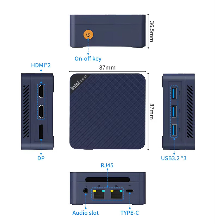 Dimensions of ZX06 (Image source: AliExpress)