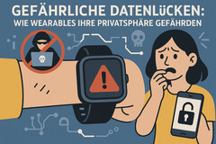 Dangerous data gaps: Wearables can endanger your privacy. (Image source: DallE3)
