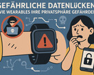 Dangerous data gaps: Wearables can endanger your privacy. (Image source: DallE3)
