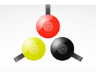 A product image displaying Google's Chromecast 2 in various colors. (Image Source: Google)