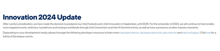 Intel Innovation 2024 event update (Image source: Intel)
