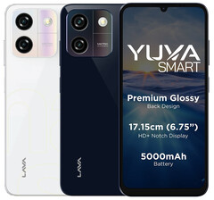 The Lava Yuva Smart features a 6.75-inch HD+ LCD display (Image source: Lava)