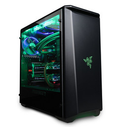 The new P400 ATX cased designed in collaboration between Razer and CyberPower PC.