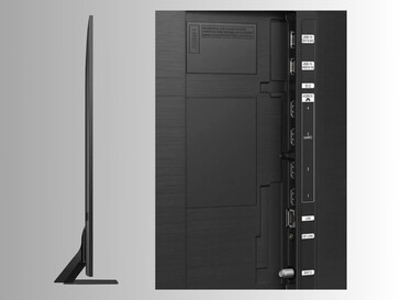 Samsung 85 inch QN90C QLED TV side and back view (Image source: Best Buy)