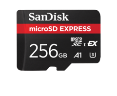 Sandisk&#039;s first microSD Express card. (Image: Sandisk)