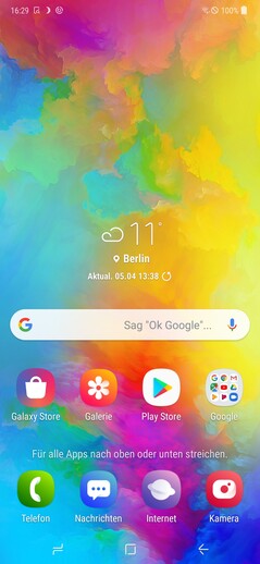 Samsung Galaxy M20: homescreen