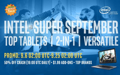 GearBest&#039;s Intel Super September sale offers a variety of discounted Intel-powered tablets and notebooks. (Source: GearBest)