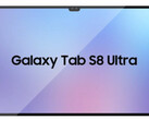 The Galaxy Tab S8 Ultra is expected to arrive alongside two other Tab S8 series tablets. (Image source: @UniverseIce - edited)