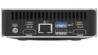 Connectivity ports on the back with the USB 4 port (Image source: IT Home)