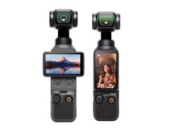 The Osmo Pocket 4 next to the Osmo Pocket 3.