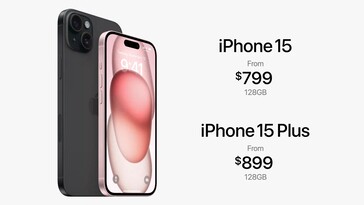 The iPhone 15 and 15 Plus launch at the same price as the iPhone 14 and 14 Plus. (Image source: Apple)