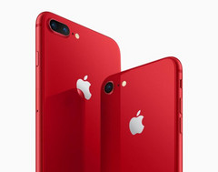 The Product Red iPhone 8 and iPhone 8 Plus Special Editions dazzle in glorious red. (Source: Apple)