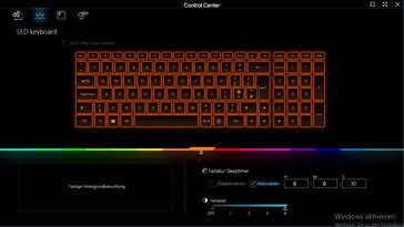 Control Center: keyboard illumination