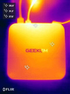 Geekom A9 Max stress test (top side)