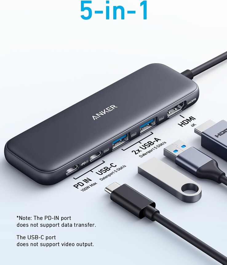 The old Anker 332 USB-C Hub. (Image source: Anker)