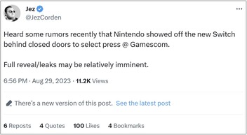 Initial post. (Image source: @JezCorden)