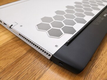 Dell says the hexagonal grilles maximize rigidity and airflow