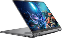 The Lenovo Yoga 7i 14 2-in-1 ships in the Luna Grey colorway (Image source: Lenovo)