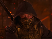 A screengrab of Mortal Kombat II's featurette showing Scorpion (image source: Warner Bros. YT)