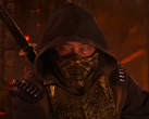 A screengrab of Mortal Kombat II's featurette showing Scorpion (image source: Warner Bros. YT)