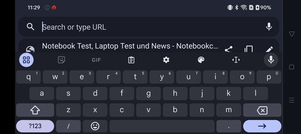 Keyboard - landscape
