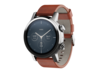 Steel gray with a leather band