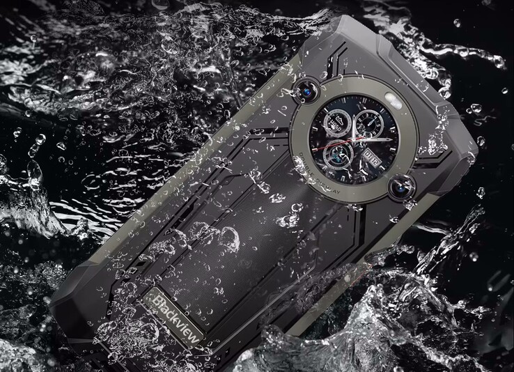A clock is located on the back. (Image source: Blackview)
