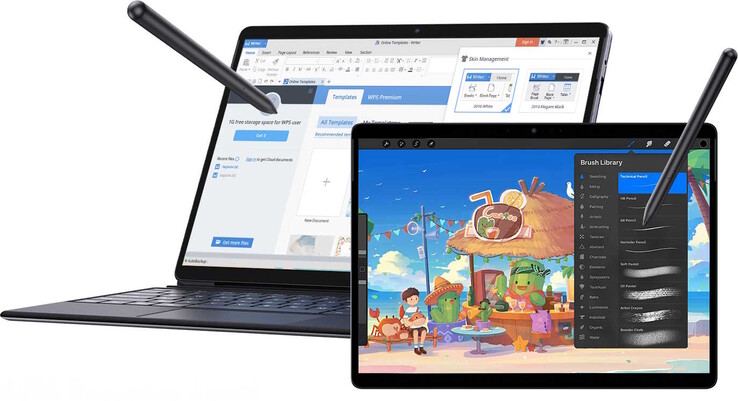 The tablet recognizes up to 4,096 pressure levels when using the stylus. (Image source: Chuwi)