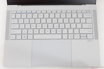 The gray key caps and font contrast rather poorly against the white backlight