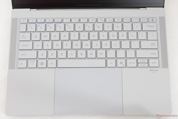The gray key caps and font contrast rather poorly against the white backlight